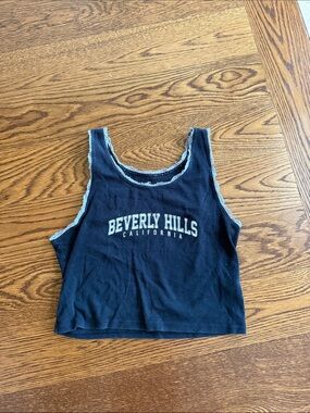 Hollister Black Beverly Hills California Tank Top